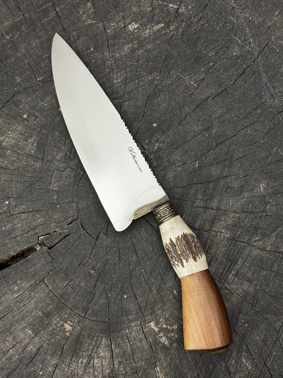 8&quot; Picanha Chef Knife, Deer Antler, SS440 - 200mm