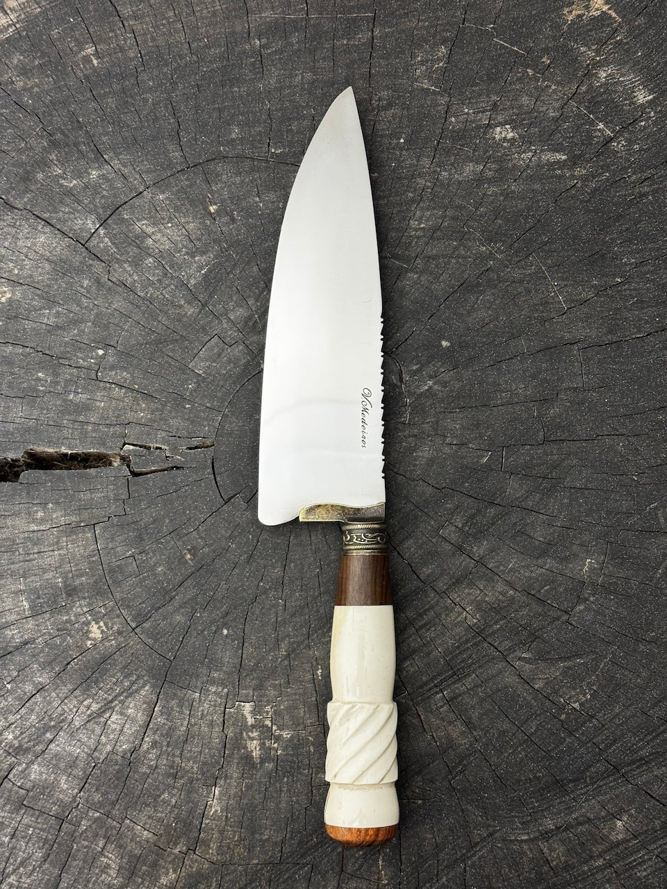 8&quot; Picanha Chef Knife, Ostrich Bone, SS440 - 200mm