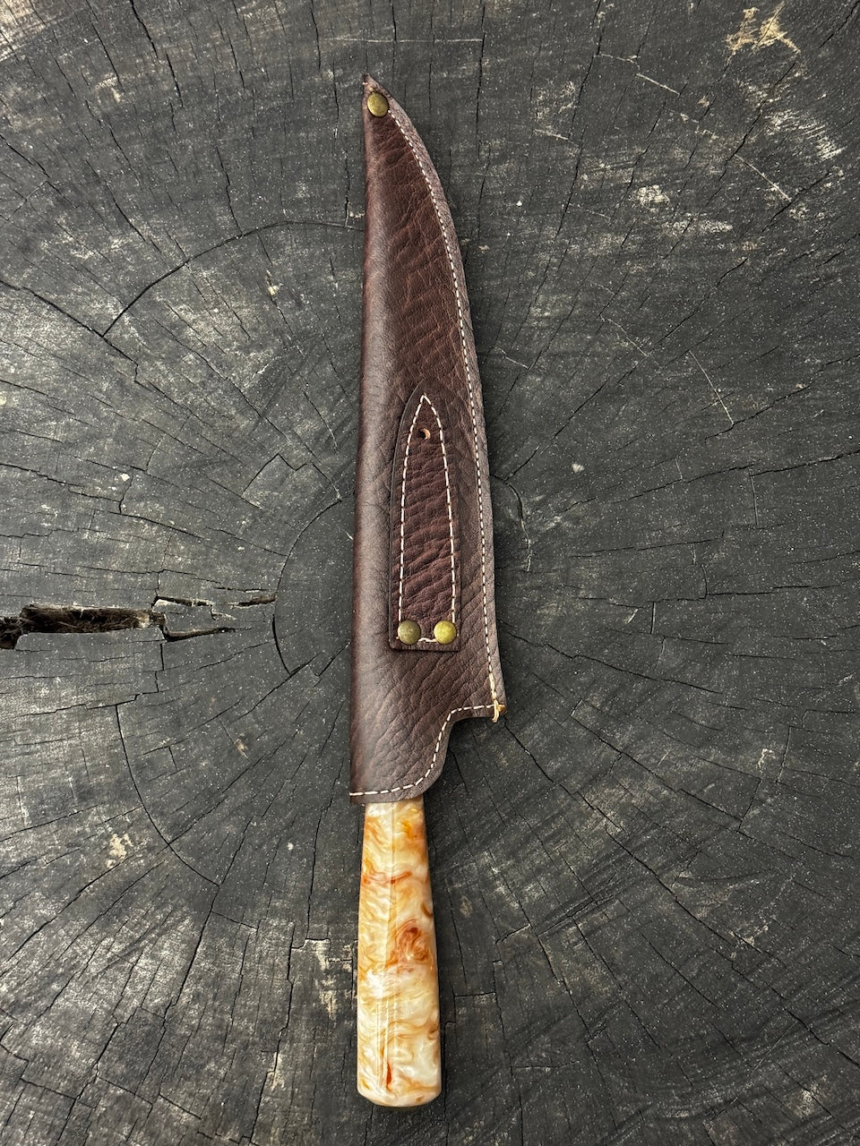 8&quot; Chef Knife, Custom Block, SS420 - 200mm