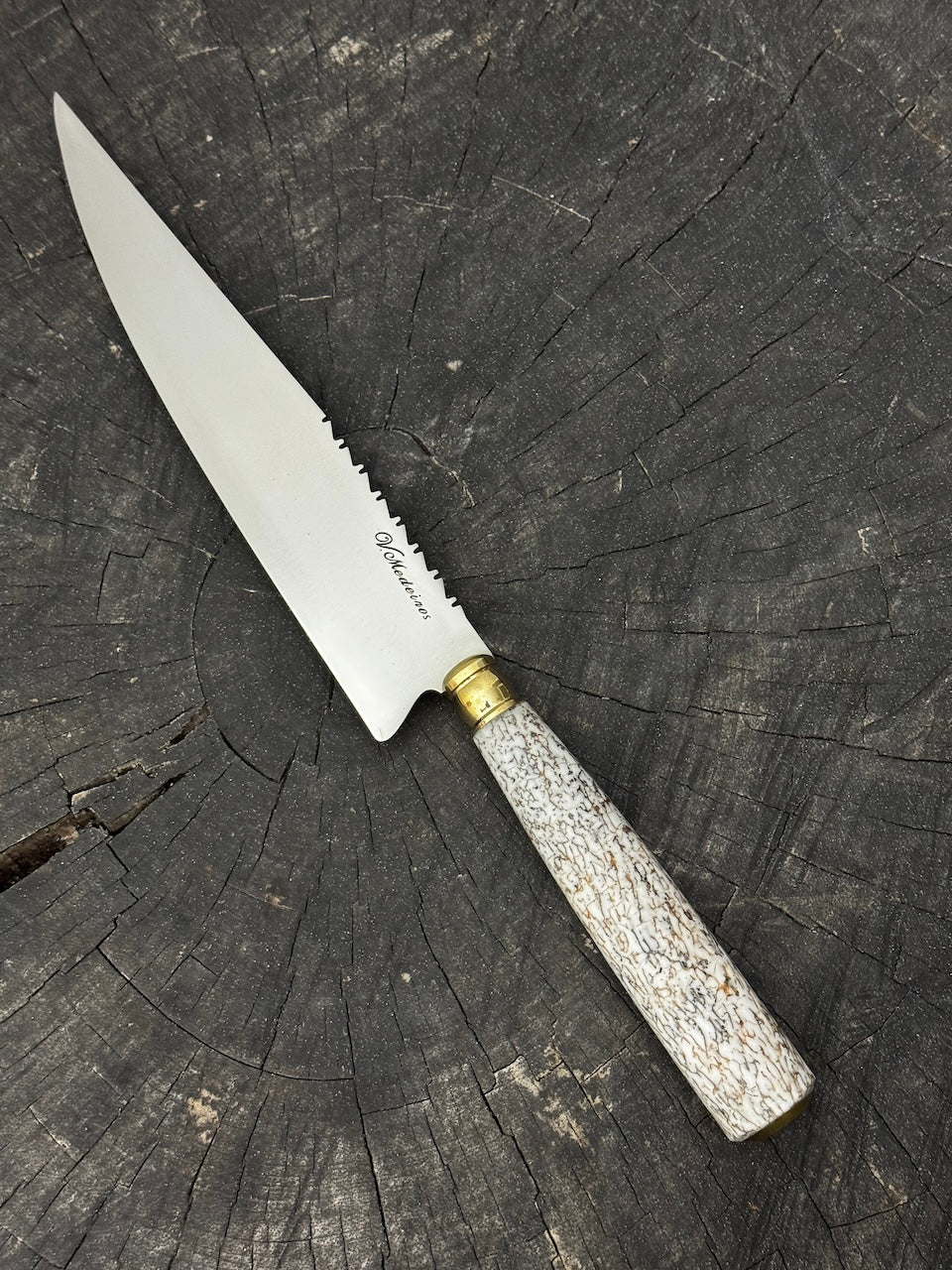 8&quot; Chef Knife, Whale Skull Bone, SS440 - 200mm