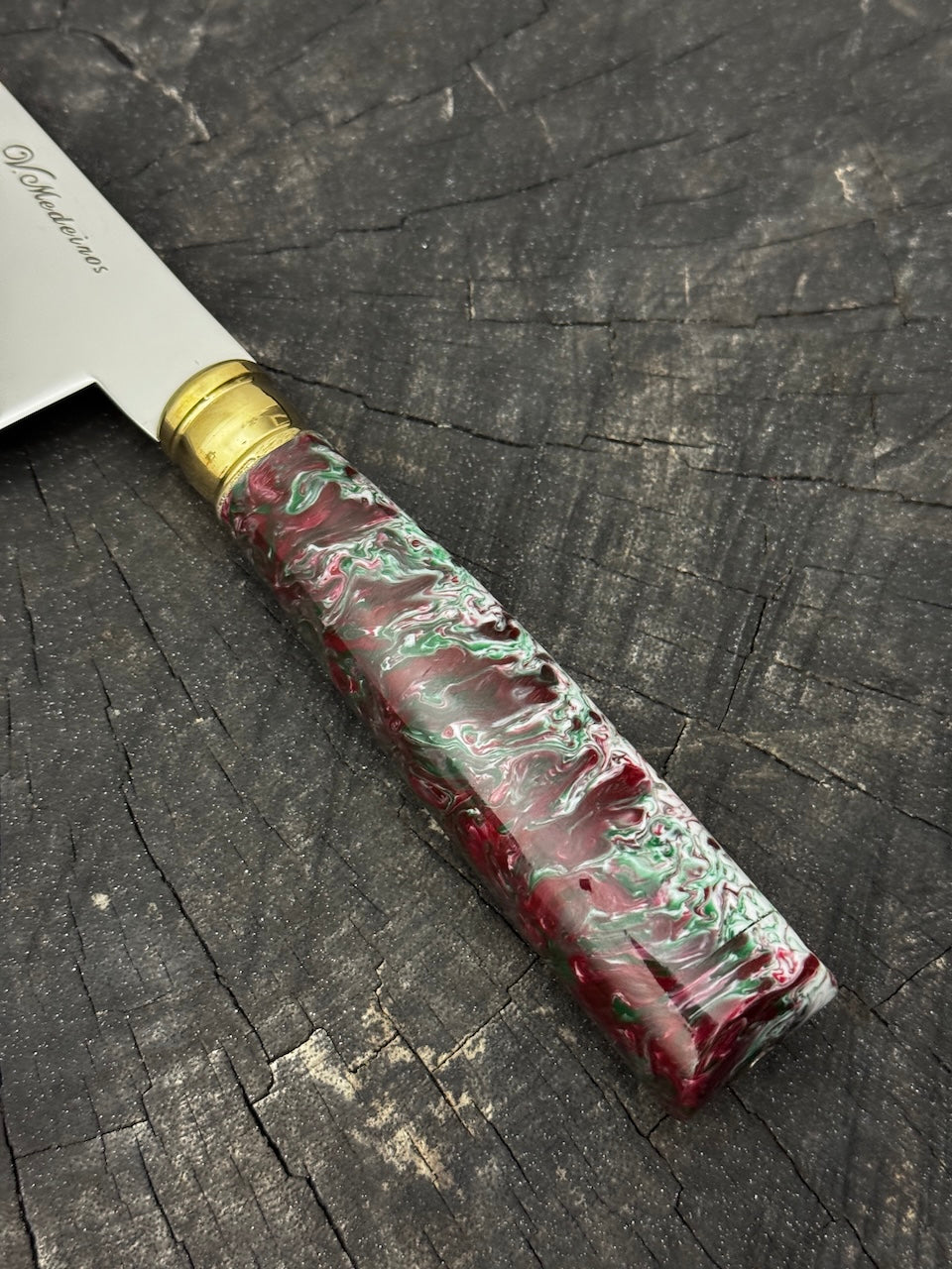 8" Bread &amp; Roast Knife, Custom Block, SS420c - 200mm