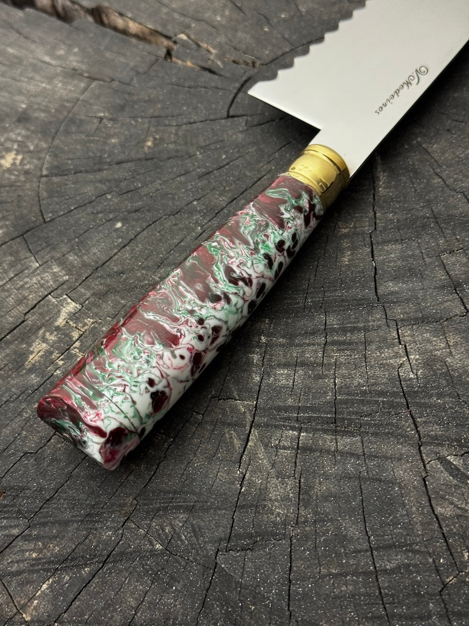 8" Bread &amp; Roast Knife, Custom Block, SS420c - 200mm