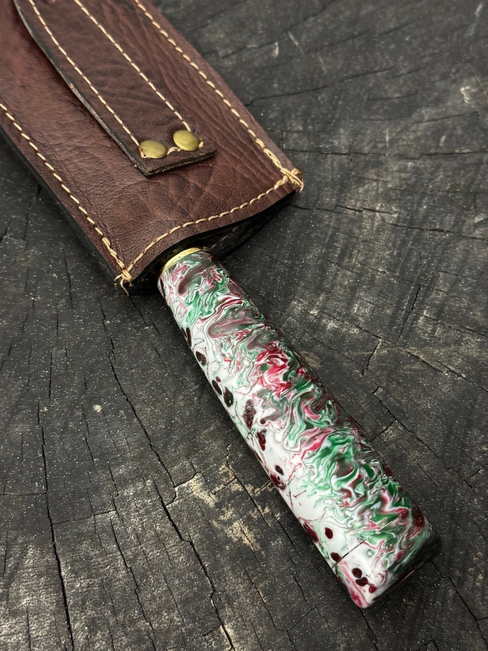 8" Bread &amp; Roast Knife, Custom Block, SS420c - 200mm