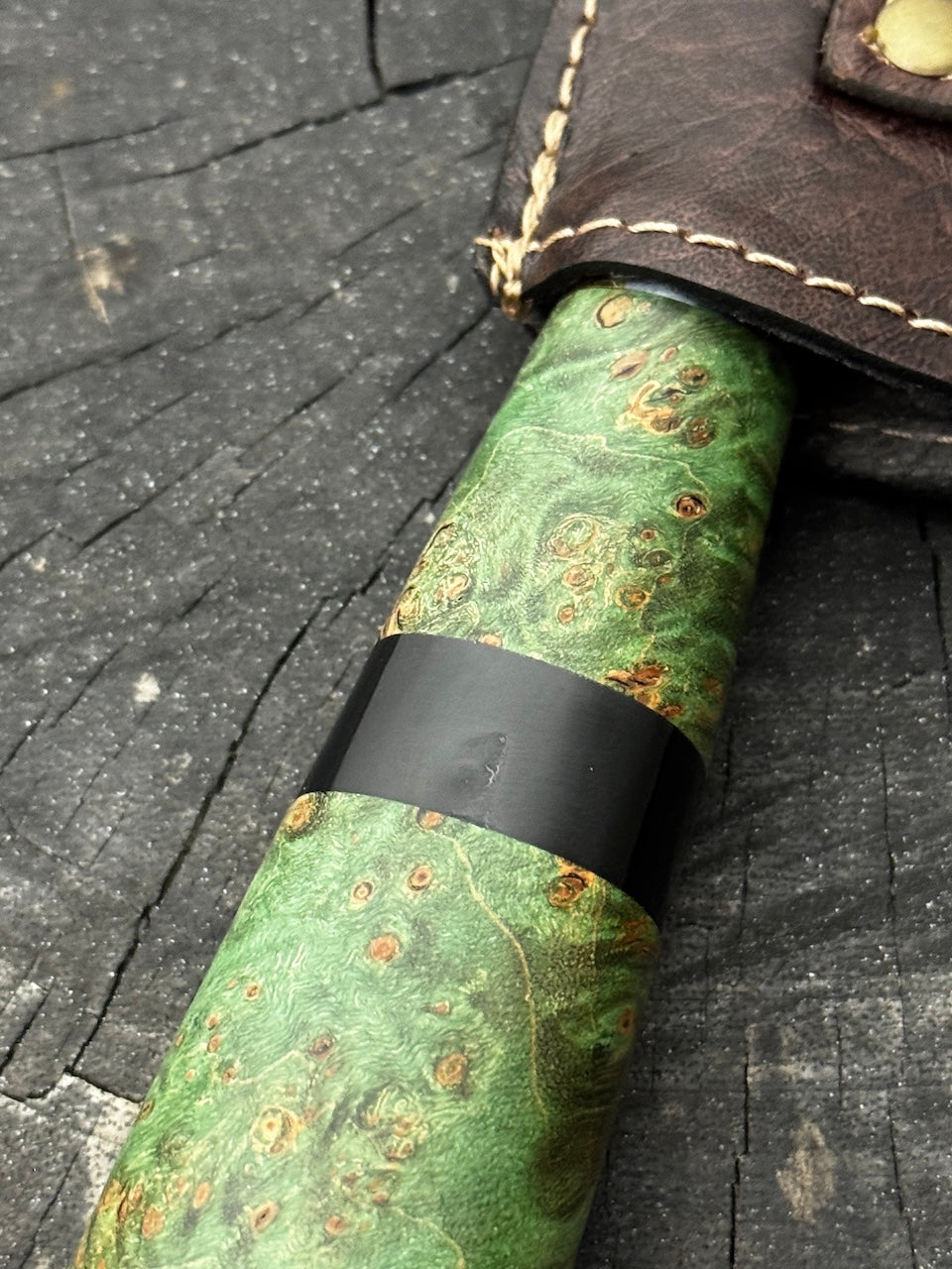 8" Bread &amp; Roast Knife, Maple Burl, SS420c - 200mm