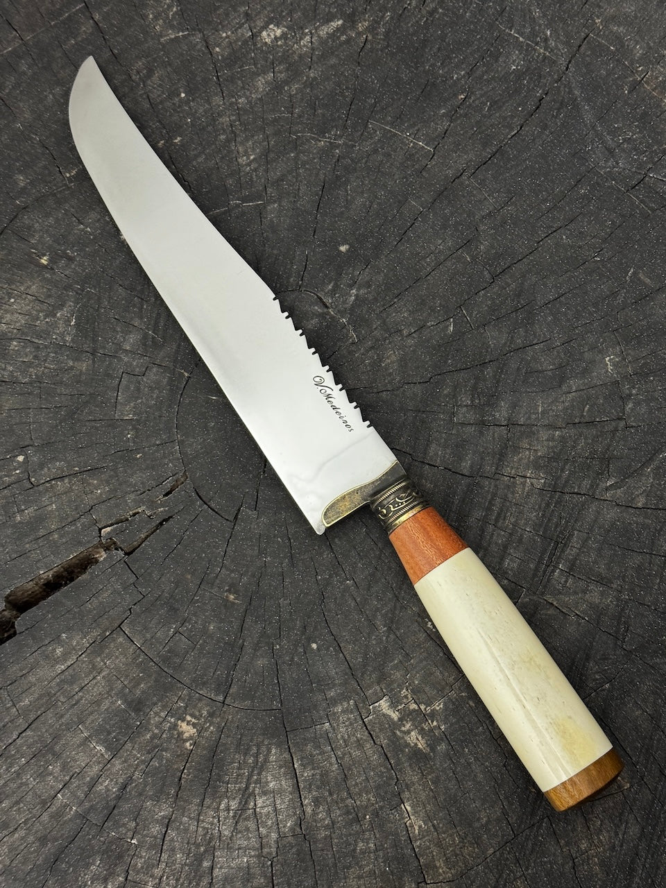 9&quot; Artisan BBQ Knife, Garapa Hardwood, SS440 - 230mm