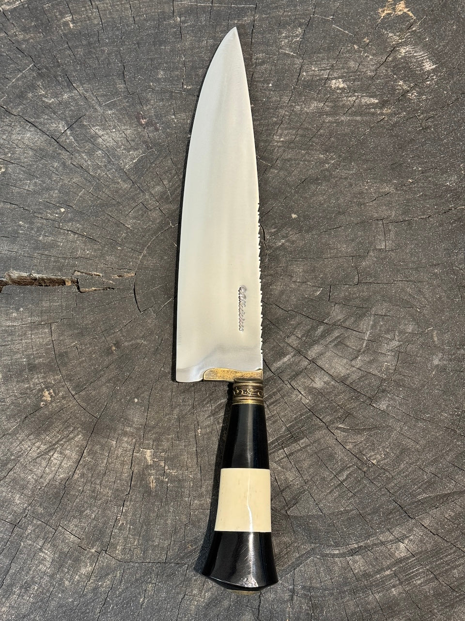 10&quot; Chef Picanha Knife, Ostrich Bone, SS440 - 250mm