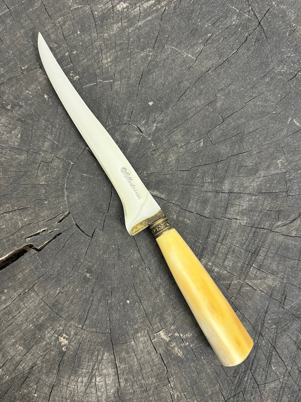 8&quot; Boning Knife, Ostrich Bone, SS420 - 200mm