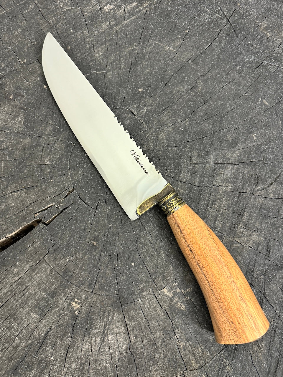 8&quot; Artisan Knife, Native Hardwood, SS440 - 190mm