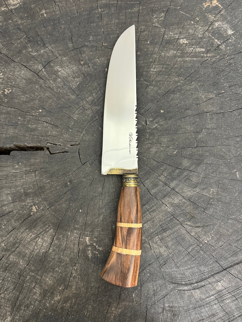 8&quot; Artisan Knife, Native Hardwood, SS440 - 190mm