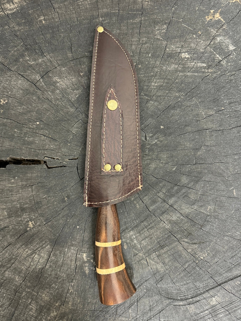 8&quot; Artisan Knife, Native Hardwood, SS440 - 190mm