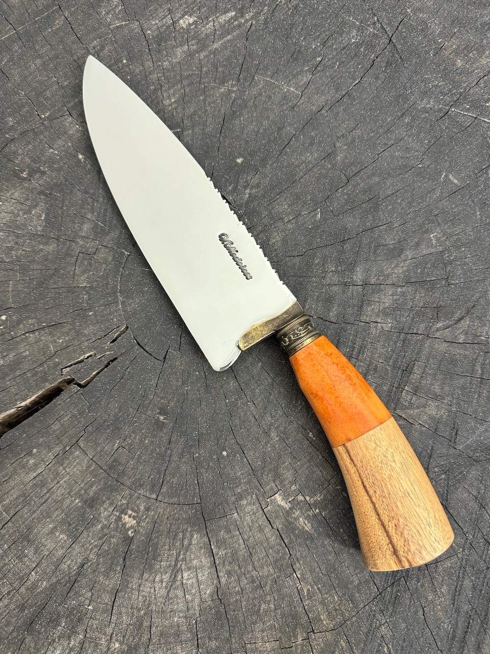 8&quot; Picanha Chef Knife, Native Hardwood, SS440 - 200mm