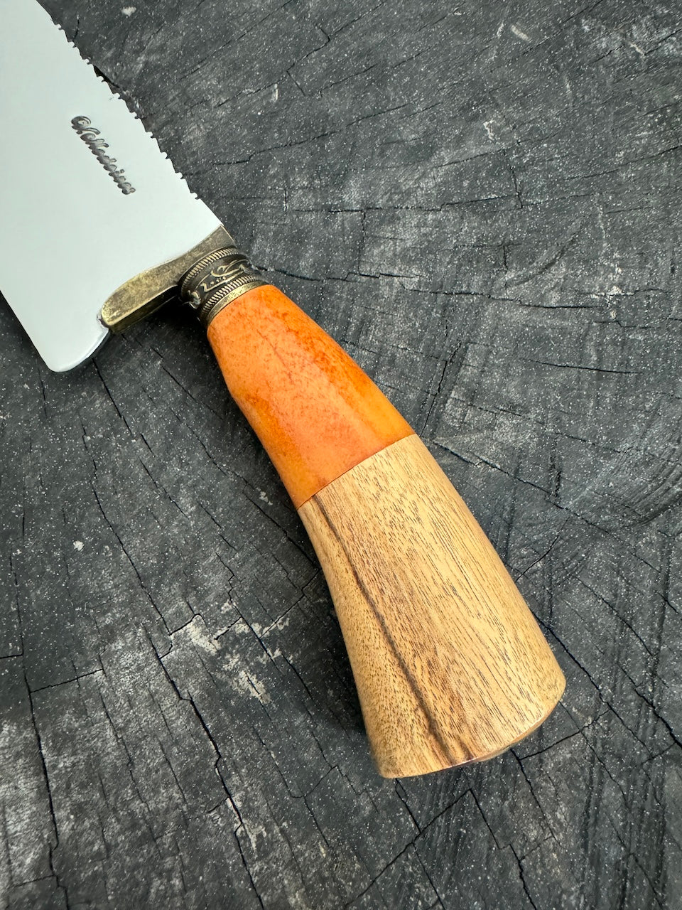 8&quot; Picanha Chef Knife, Native Hardwood, SS440 - 200mm