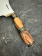 7" Cutelo Wild Cleaver, Jacaranda Hardwood & Nickel Rings, SS440 - 180mm