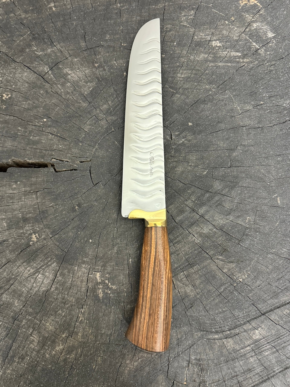 9&quot; Artisan BBQ Knife, Native Hardwood, SS440 - 230mm