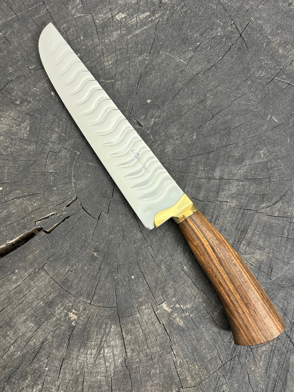 9&quot; Artisan BBQ Knife, Native Hardwood, SS440 - 230mm