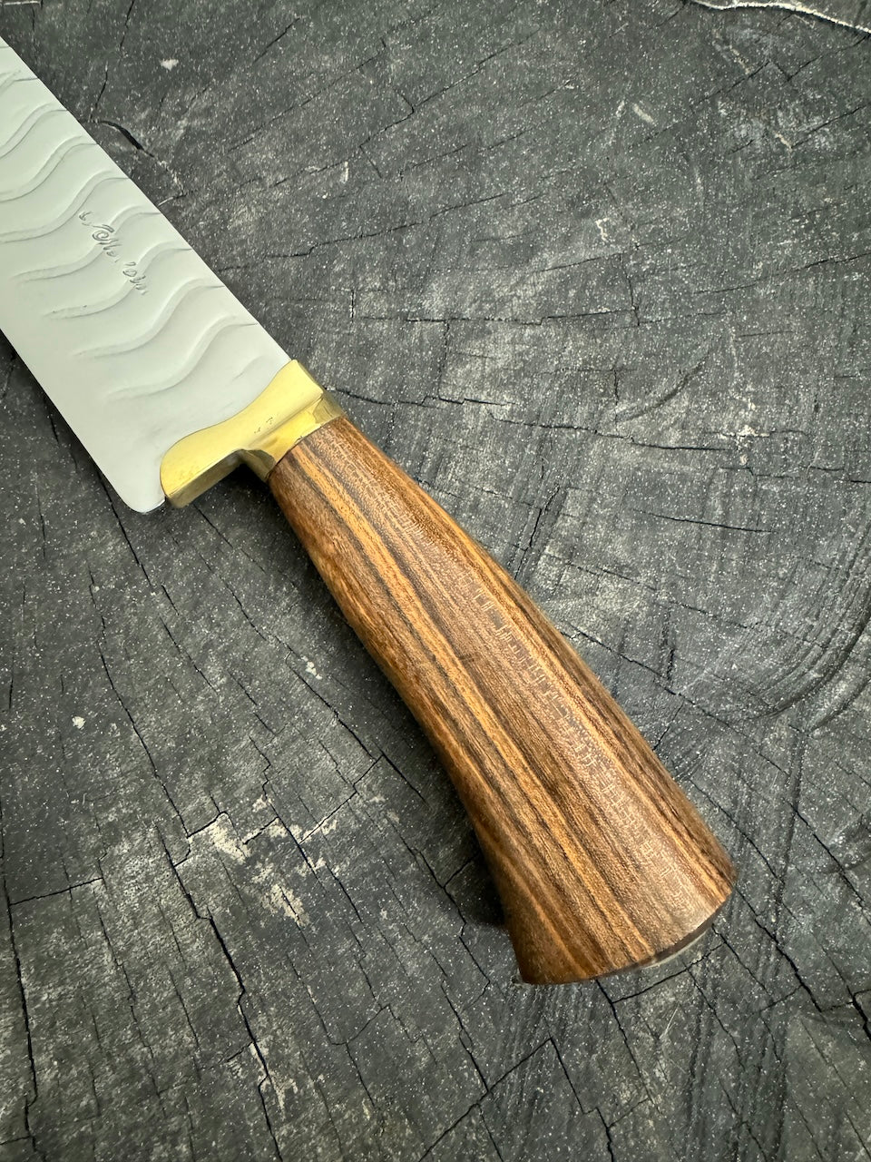 9&quot; Artisan BBQ Knife, Native Hardwood, SS440 - 230mm