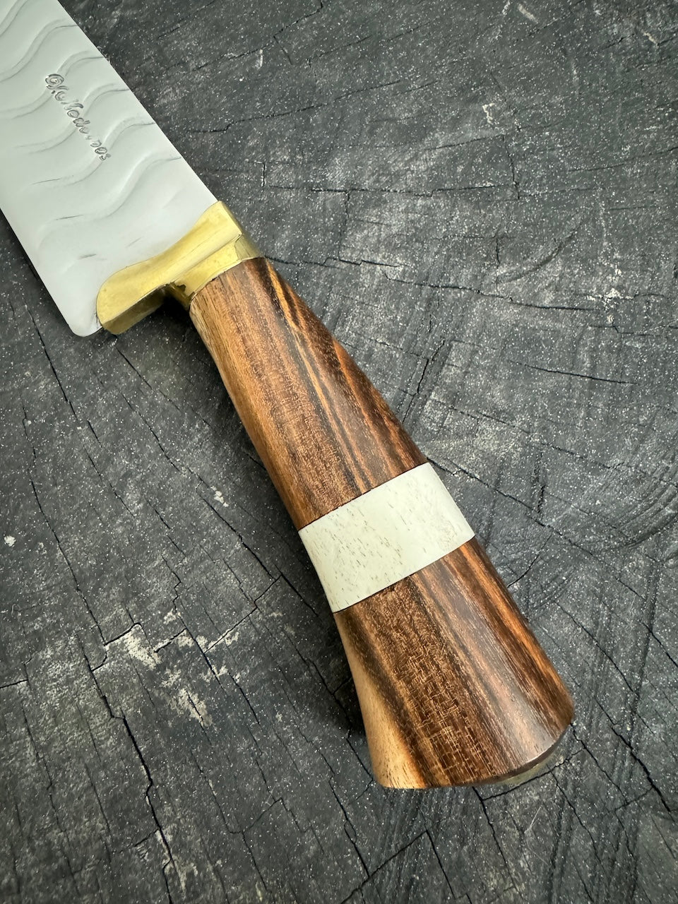 9&quot; Artisan BBQ Knife, Native Hardwood, SS440 - 230mm