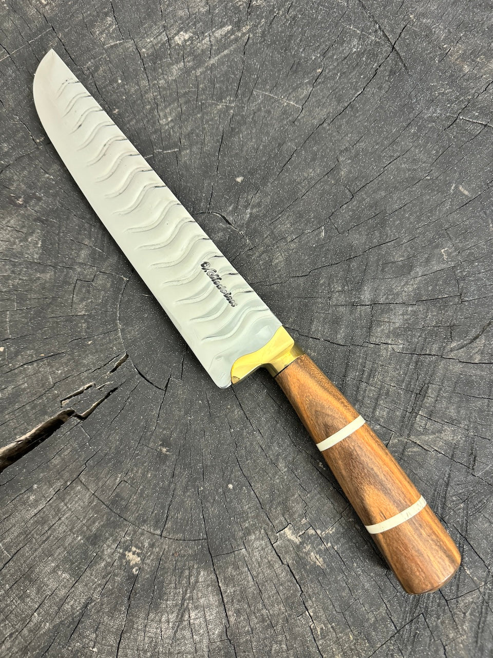 9&quot; Artisan BBQ Knife, Native Hardwood, SS440 - 230mm