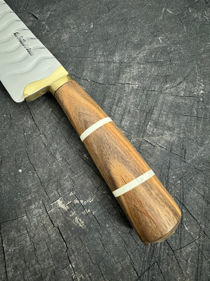 9&quot; Artisan BBQ Knife, Native Hardwood, SS440 - 230mm