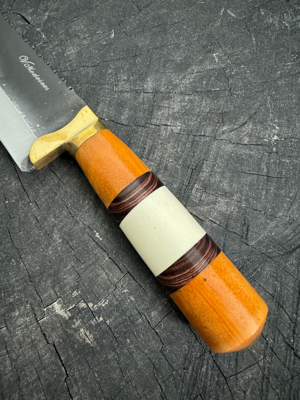 9&quot; Artisan BBQ Knife, Native Hardwood, RSS440 - 230mm