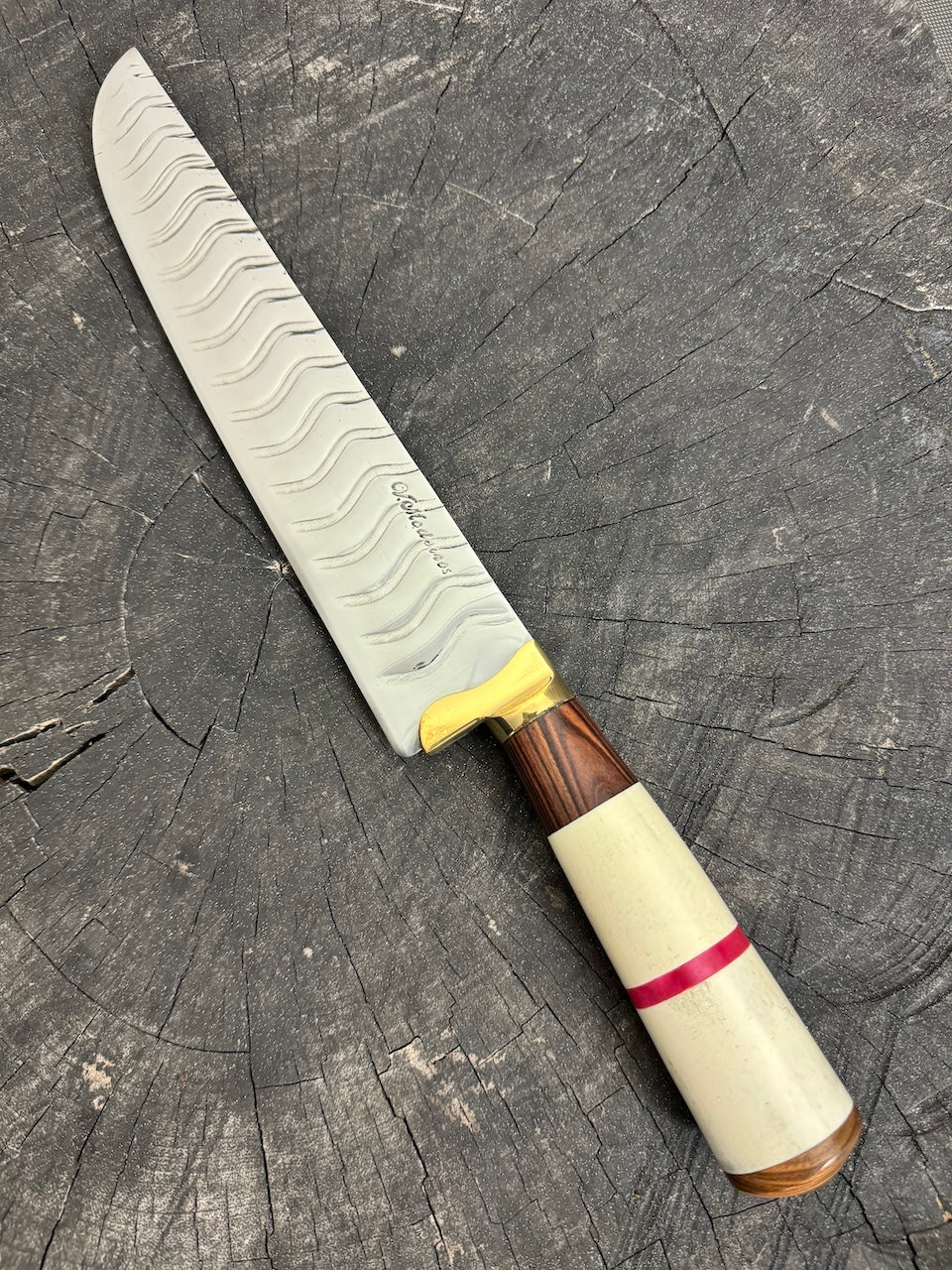 9&quot; Artisan BBQ Knife, Native Hardwood, SS440 - 230mm