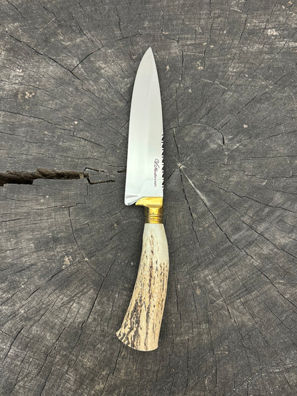 6&quot; Utility Knife, Deer Antler, SS440 - 150mm