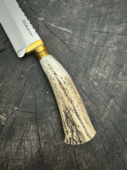 6&quot; Utility Knife, Deer Antler, SS440 - 150mm