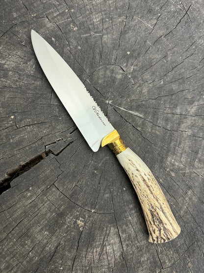 6&quot; Utility Knife, Deer Antler, SS440 - 150mm