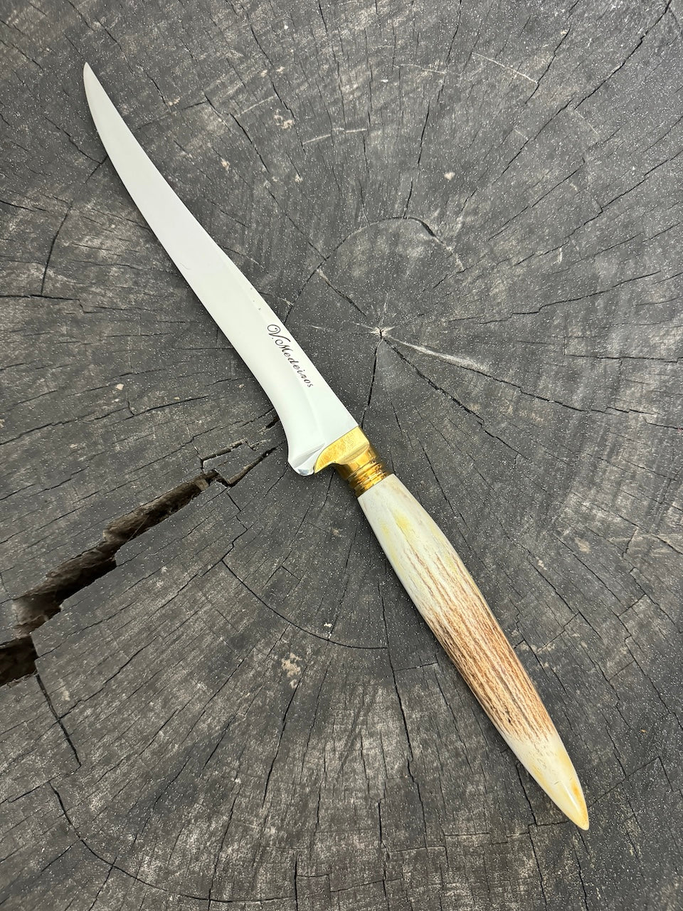 8" Boning Knife, Deer Antler, SS420 - 200mm