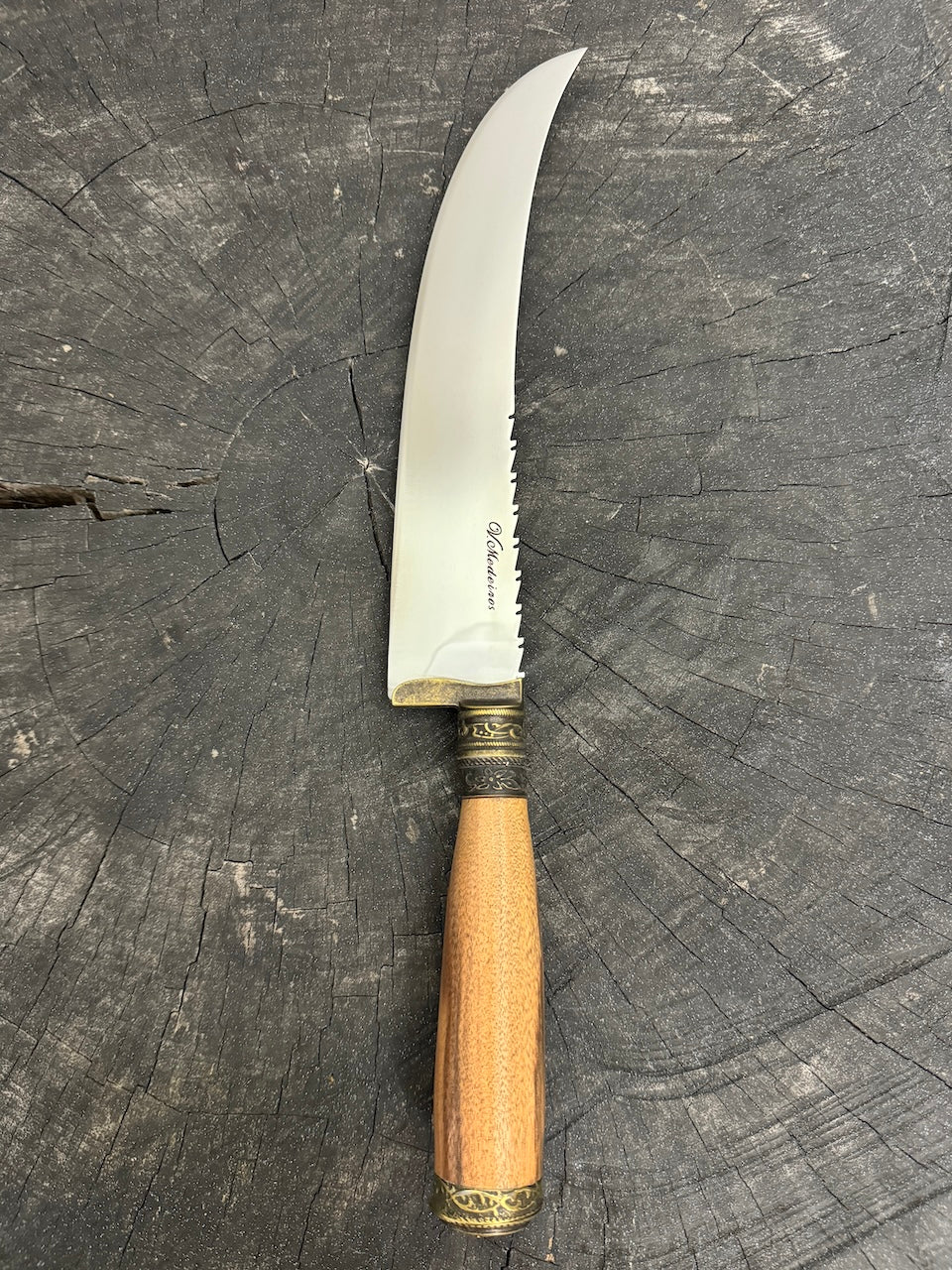 10&quot; Butchers Knife, Native Hardwood, SS440 - 250mm