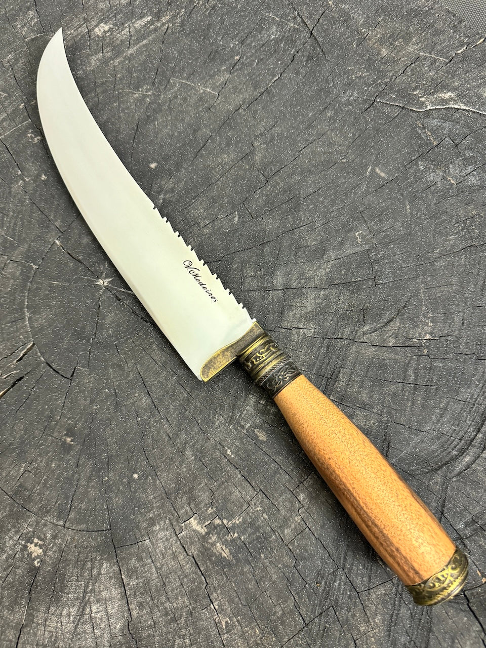 10&quot; Butchers Knife, Native Hardwood, SS440 - 250mm