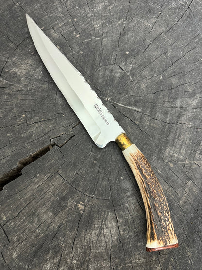 8&quot; Chef Knife, Deer Antler, SS420 - 200mm