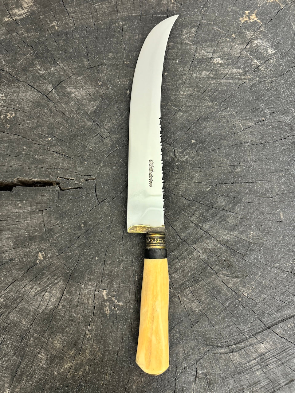 10&quot; Butchers Knife, Ostrich Bone, SS440 - 250mm