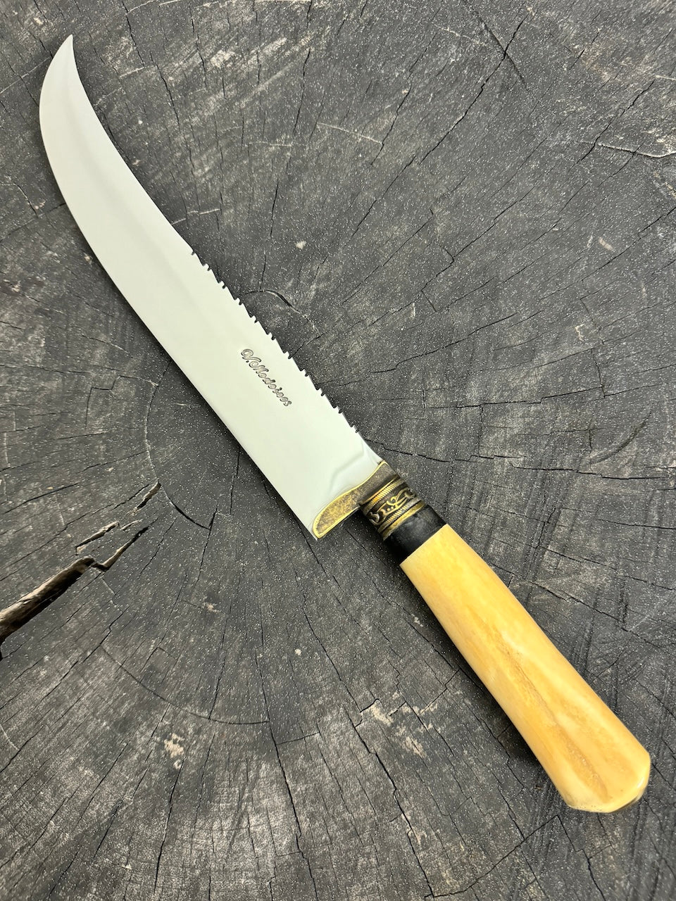 10&quot; Butchers Knife, Ostrich Bone, SS440 - 250mm