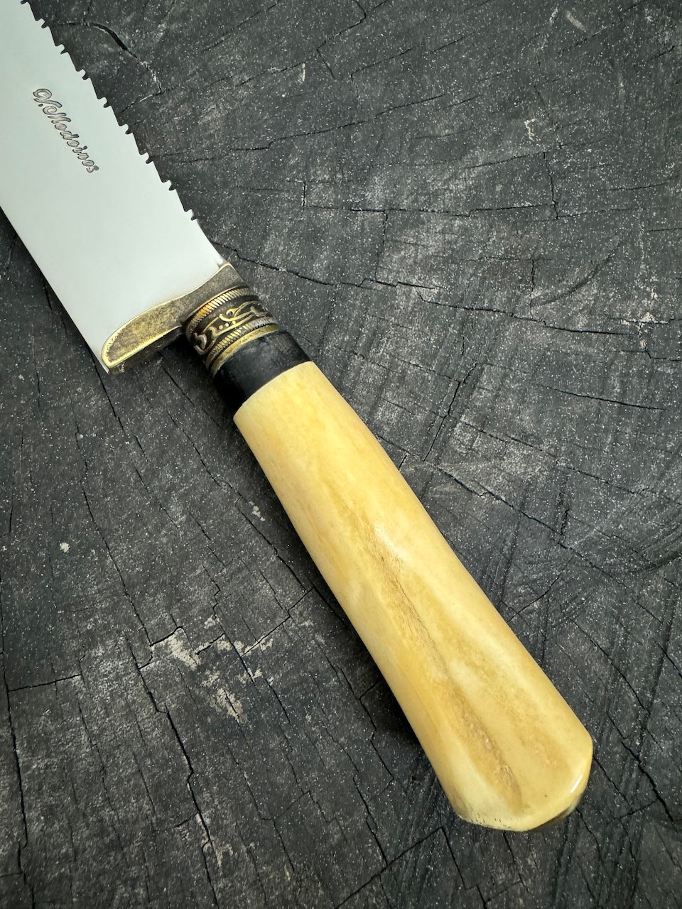 10&quot; Butchers Knife, Ostrich Bone, SS440 - 250mm