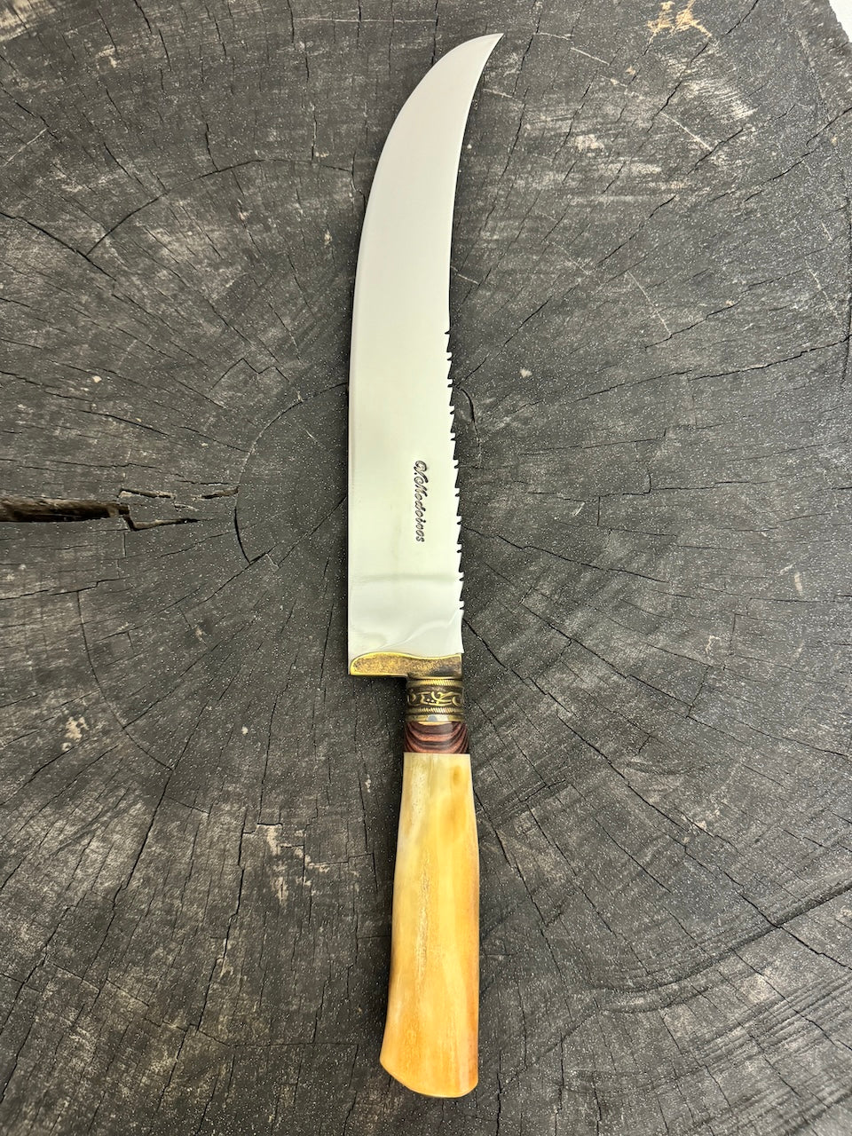 10&quot; Butchers Knife, Ostrich Bone, SS440 - 250mm