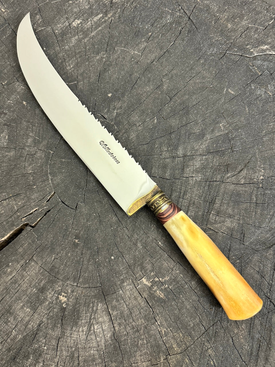 10&quot; Butchers Knife, Ostrich Bone, SS440 - 250mm