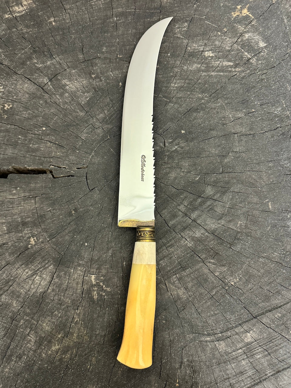 10&quot; Butchers Knife, Ostrich Bone, SS440 - 250mm