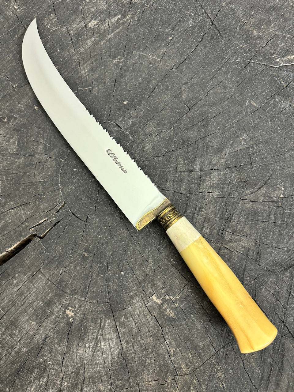 10&quot; Butchers Knife, Ostrich Bone, SS440 - 250mm