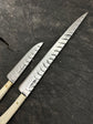 BBQ Knife Duo Set, Full Tang Bovine Bone Handle, HCS1084 - 260mm, 135mm