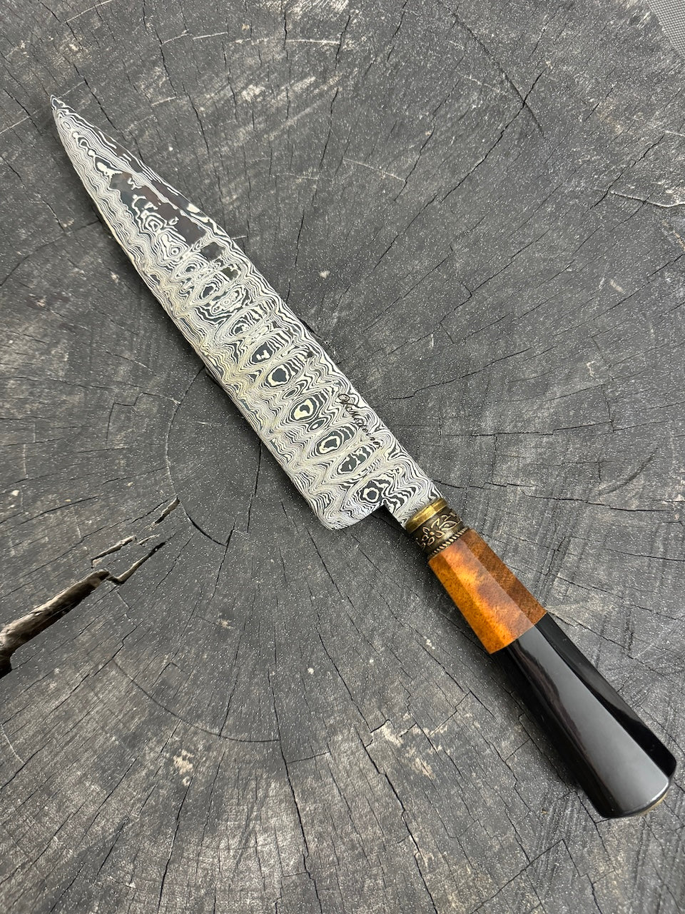 10&quot; Damascus Knife, Mango Tree, CS1095 15n20 - 255mm