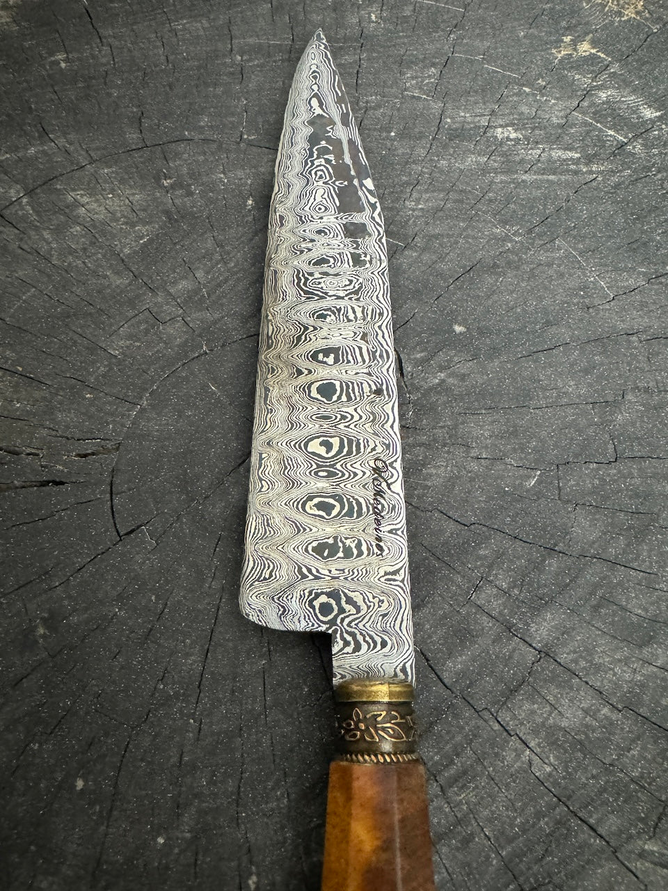 10&quot; Damascus Knife, Mango Tree, CS1095 15n20 - 255mm