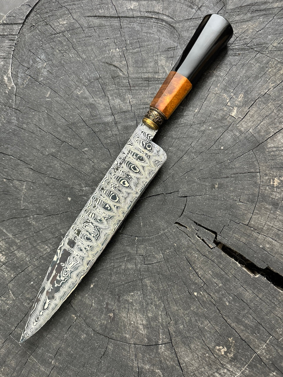 10&quot; Damascus Knife, Mango Tree, CS1095 15n20 - 255mm