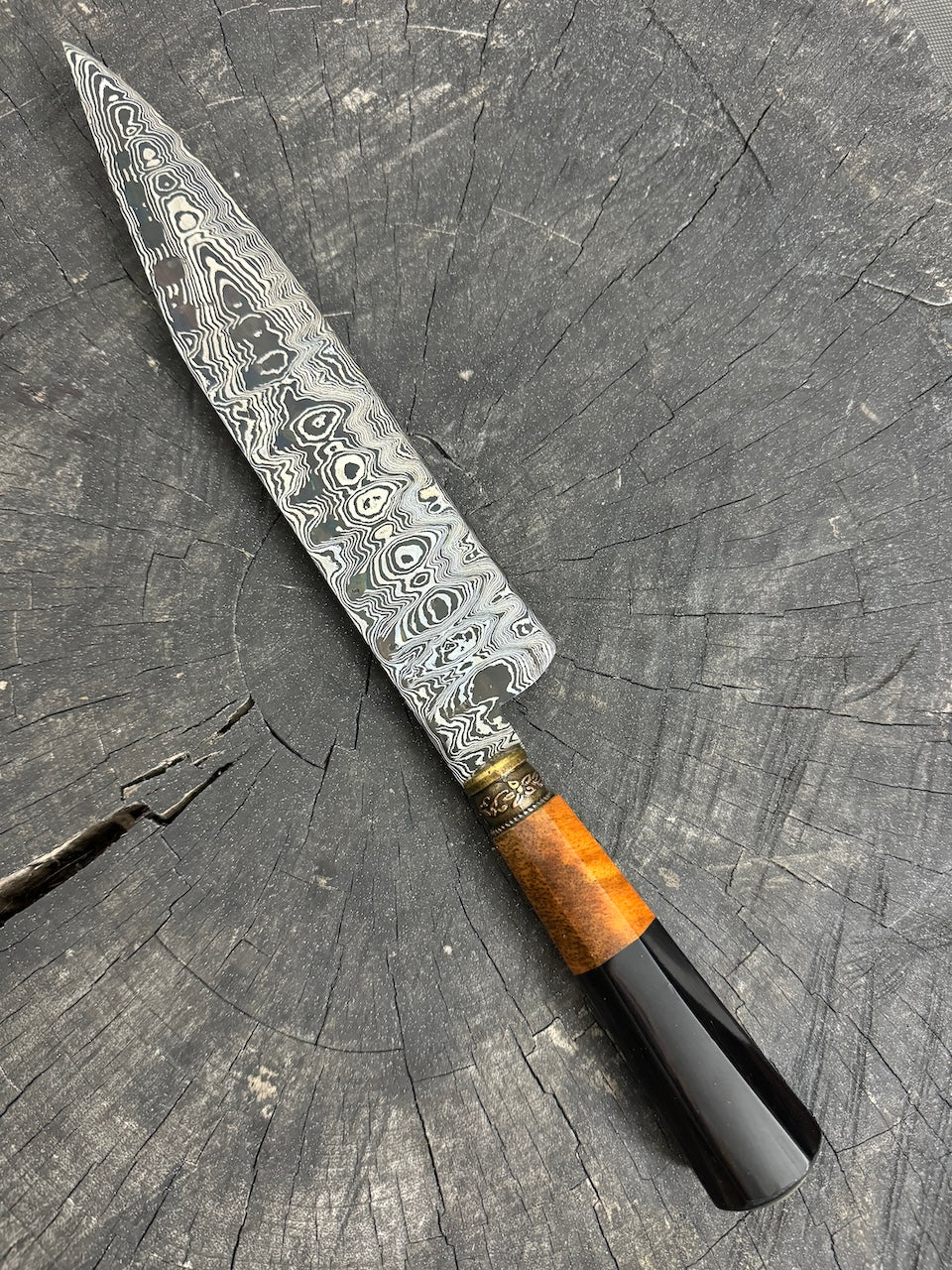 10&quot; Damascus Knife, Mango Tree, CS1095 15n20 - 255mm