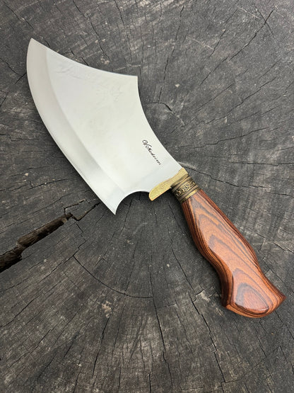 7&quot; Cutelo Wild Cleaver, Native Hardwood, SS440 - 180mm