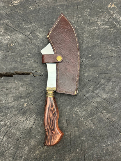 7&quot; Cutelo Wild Cleaver, Native Hardwood, SS440 - 180mm