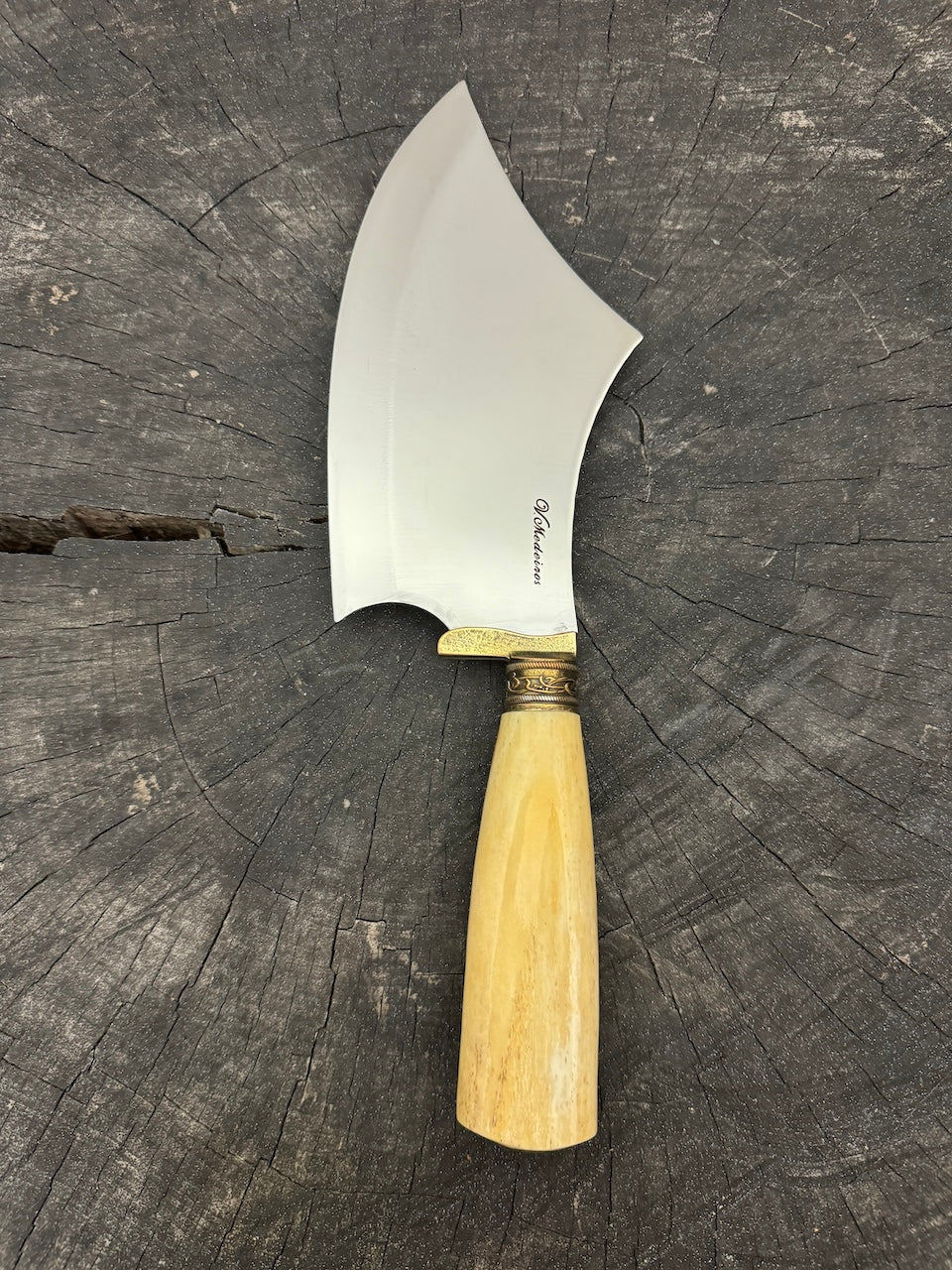 7&quot; Cutelo Wild Cleaver, Ostrich Bone, SS440 - 180mm