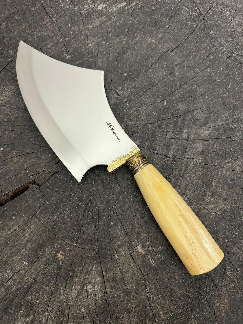 7" Cutelo Wild Cleaver, Ostrich Bone, SS440 - 180mm