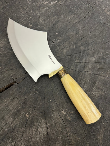 7&quot; Cutelo Wild Cleaver, Ostrich Bone, SS440 - 180mm