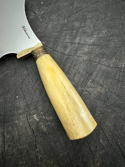 7&quot; Cutelo Wild Cleaver, Ostrich Bone, SS440 - 180mm